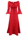 Rosie Assoulin Nautical By Nature Dress In Red