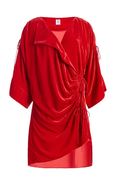 Rosie Assoulin No Strings Attached Mini Dress In Red