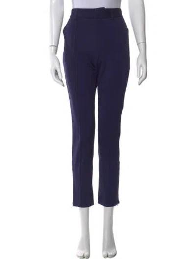 Pre-owned Rosie Assoulin Nylon Straight Leg Pants In Blue