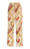 Rosie Assoulin Oboe Pant In Plaid
