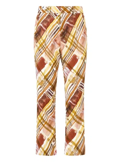 Rosie Assoulin Oboe Plaid Trousers In Neutral