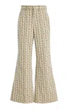 Rosie Assoulin Paneled & Piped Flare Pant