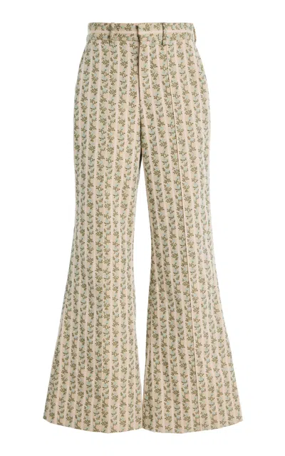 Rosie Assoulin Paneled & Piped Flare Pant
