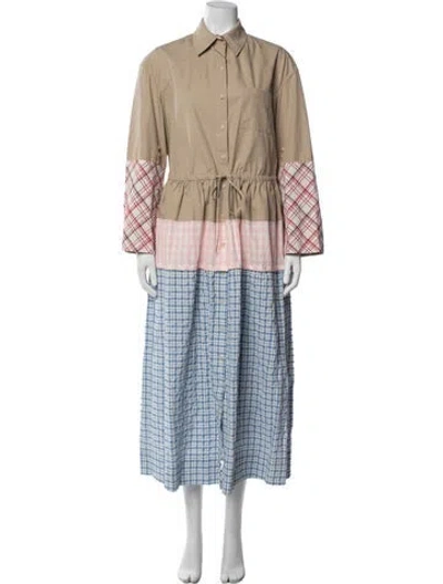 Pre-owned Rosie Assoulin Plaid Print Jacket In Neutral