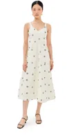 Rosie Assoulin Pocktail Dress In Cream Crepe In Cream/black