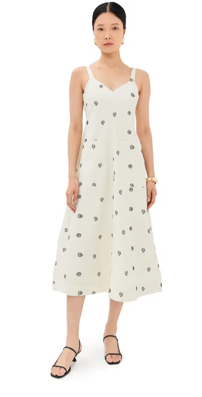 ROSIE ASSOULIN POCKTAIL DRESS CREAM/BLACK