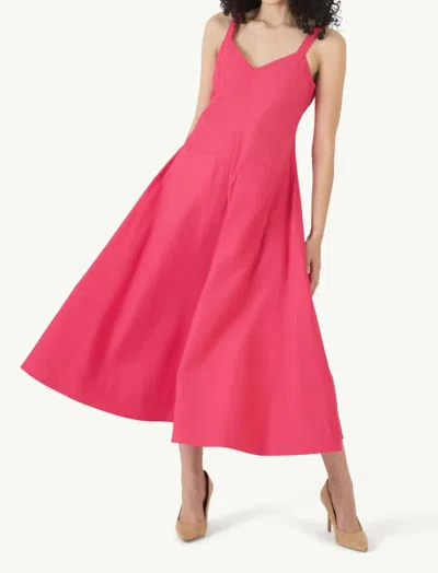 Rosie Assoulin Pocktail Dress In Magenta In Pink