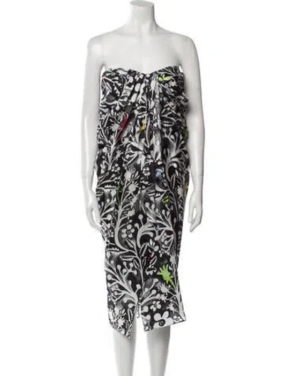 Pre-owned Rosie Assoulin Printed Long Skirt W/ Tags In Black