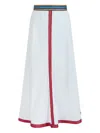 Rosie Assoulin Quartered A-line Midi Skirt In White