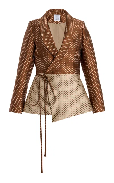 Rosie Assoulin Rapt Attention Blazer In Brown