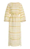 Rosie Assoulin Ribbon Caftan Dress In Yellow