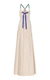 Rosie Assoulin Ribbon V Gown In Neutral