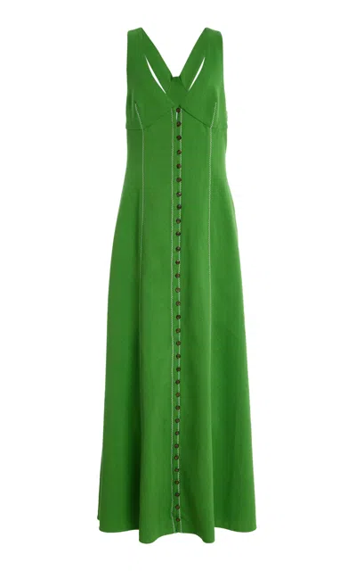 Rosie Assoulin Row; Row; Row Your Buttons Dress