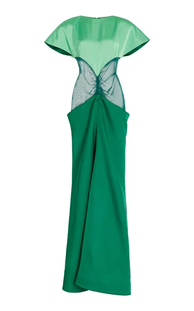 rosie assoulin green dress Sands Through The Hourglass Gown In fashion presentation mini dress
