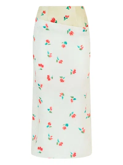 Rosie Assoulin Silk Midi Skirt