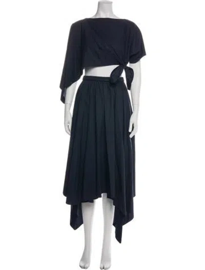 Pre-owned Rosie Assoulin Skirt Set In Blue