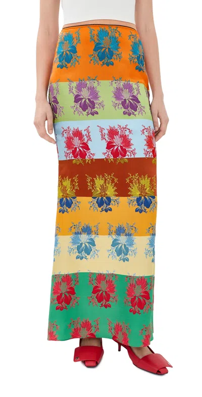 Rosie Assoulin Slippery When Wet Skirt Rainbow In Multi