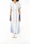 Rosie Assoulin Sporty Spice Polo Dress In French Blue In White