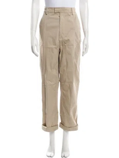 Pre-owned Rosie Assoulin Straight Leg Pants In Neutral
