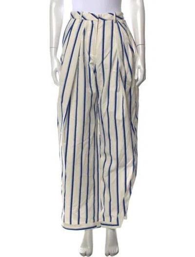 Pre-owned Rosie Assoulin Striped Wide Leg Pants W/ Tags In Multicolor