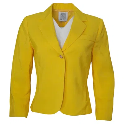 Pre-owned Rosie Assoulin Sun Yellow Blazer, Size 6