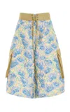 Rosie Assoulin Surf Lace-up Knee-length Shorts In Multi