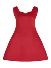 Rosie Assoulin Sweetheart-neck Mini Dress In Red