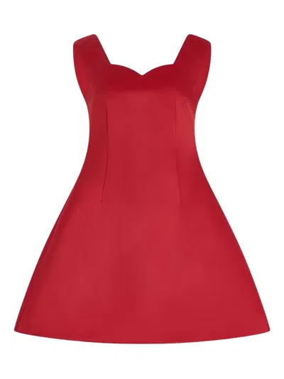 Rosie Assoulin Sweetheart-neck Mini Dress In Red