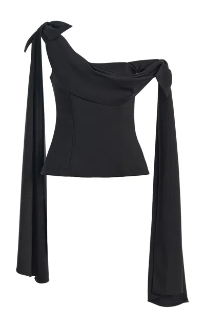 Rosie Assoulin Swoop You Off Your Feet Top In Black