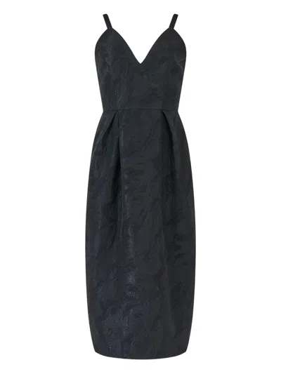 Rosie Assoulin Textured-jacquard Tulip Midi Dress