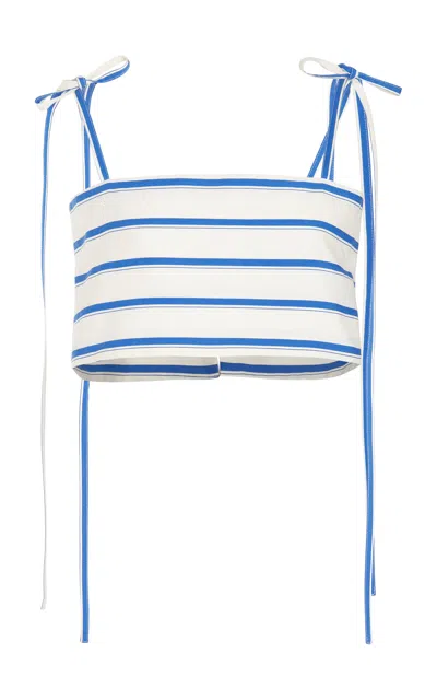 Rosie Assoulin Tie Easy Bandeau In Stripe