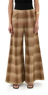 Rosie Assoulin Tie Palazzo Pants Brown In Brown