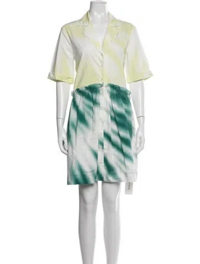 Pre-owned Rosie Assoulin Tie-dye Print Mini Dress In Multicolor