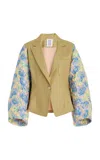 Rosie Assoulin Tulip-sleeve Blazer In Multi