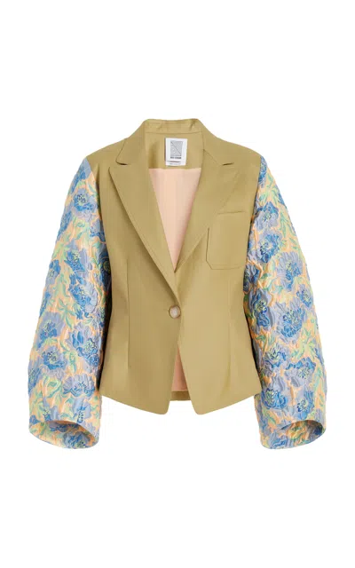 Rosie Assoulin Tulip-sleeve Blazer In Multi