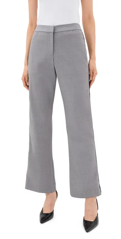 Rosie Assoulin Tuxedo Pizzants Pants Light Grey In Gray