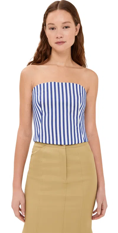 ROSIE ASSOULIN VENUS TOP BLUE STRIPE