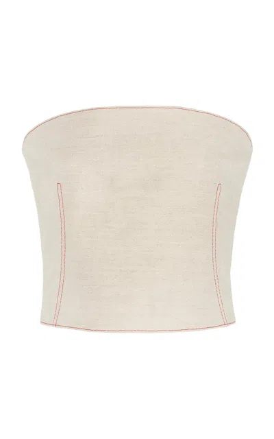Rosie Assoulin Venus Top In Neutral