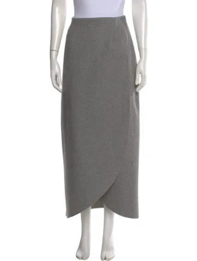 Pre-owned Rosie Assoulin Virgin Wool Long Dress In Gray