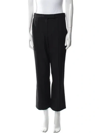 Pre-owned Rosie Assoulin Virgin Wool Straight Leg Pants W/ Tags In Neutral