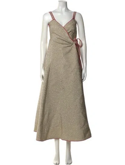 Pre-owned Rosie Assoulin V-neck Long Dress