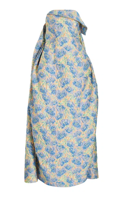 Rosie Assoulin Waterfall Printed Gown In Multi