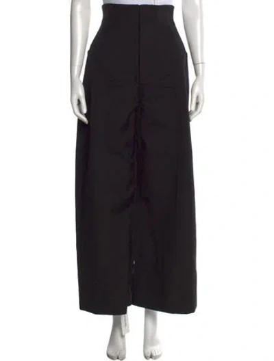 Pre-owned Rosie Assoulin Wide Leg Pants In Black
