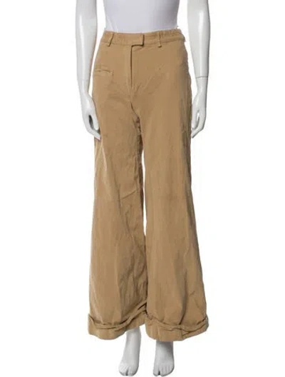 Pre-owned Rosie Assoulin Wide Leg Pants In Neutral
