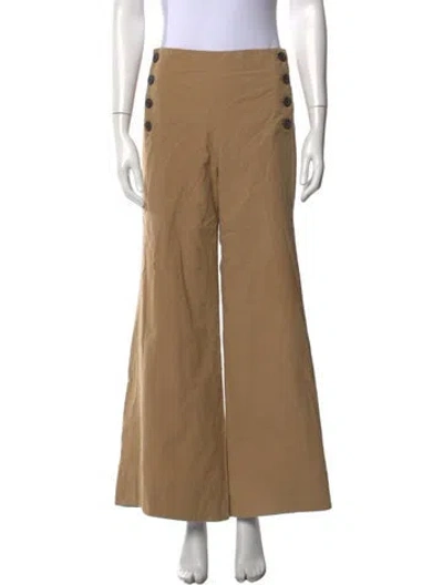 Pre-owned Rosie Assoulin Wide Leg Pants In Neutral