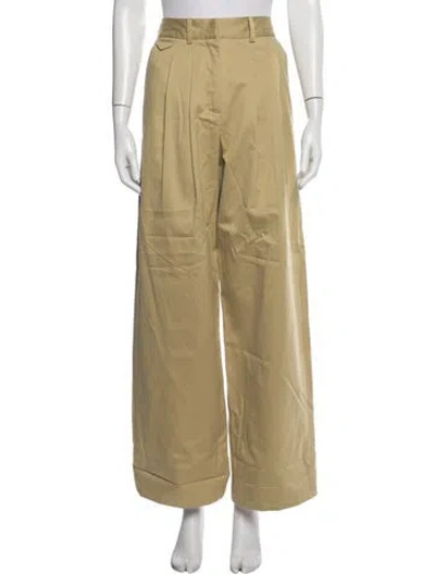 Pre-owned Rosie Assoulin Wide Leg Pants In Neutrals