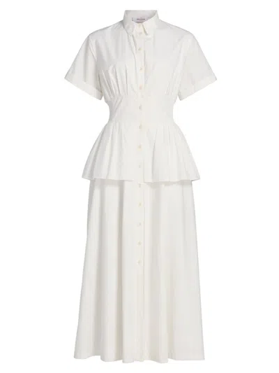 Rosie Assoulin Women's Boogie Woogie Bugle Boy Dress In White