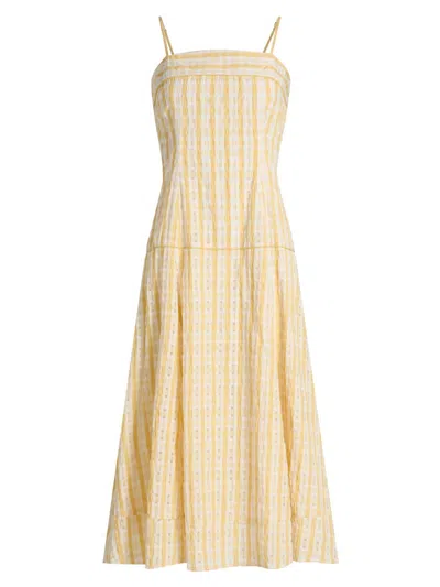 Rosie Assoulin Drop Me A Note Dress In Yellow