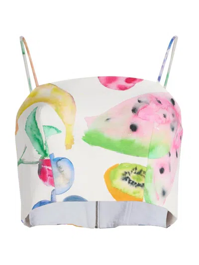 Rosie Assoulin Women's Halfway There Crop Top In Multi