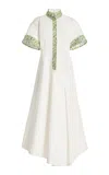 Rosie Assoulin Hippie Cotton Maxi Dress In White